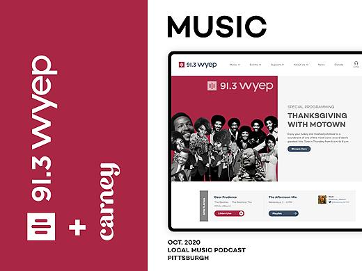 【网页设计】91.3 WYEP 音乐广播平台-2020 