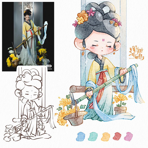 丘丘人 |一组照片转绘（图ZMzI4MzQ3Njc2） - 创作习作 - 站酷设计师小严冲鸭_YANAY原创素材 - 站酷ZCOOL