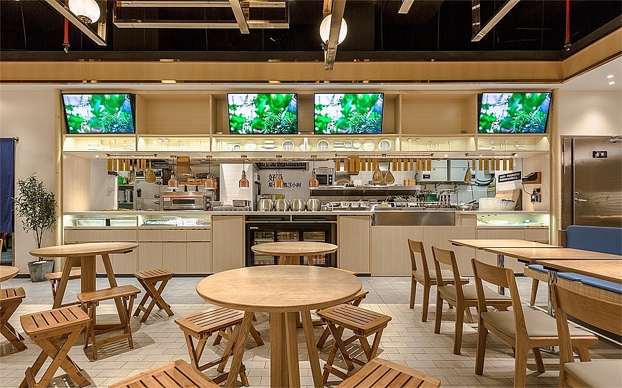 郑州牛腩饭餐饮店装修设计公司案例（图ZMjUyMTI3MDgw） - 酒店餐饮设计 - 站酷设计师金博大建筑装饰原创素材 - 站酷ZCOOL