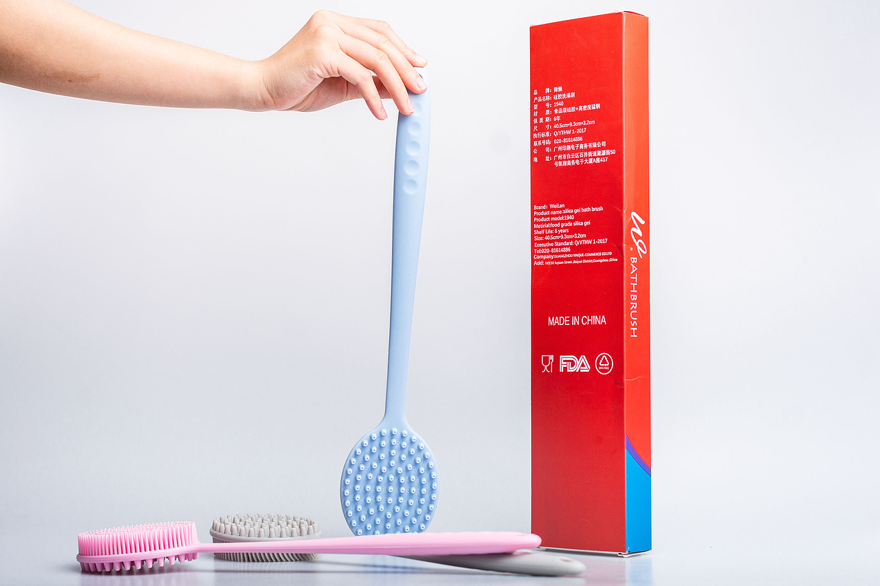 .微懒硅胶洗澡刷