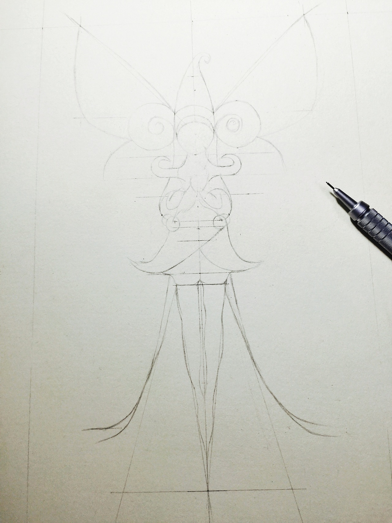 毛虫仙女 手绘插画(附绘画流程)