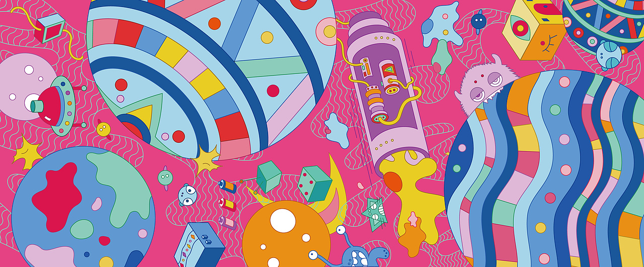 插画节选 FORFUN-02（图ZMjg3NDA1MTU2） - 新锐潮流插画 - 站酷设计师吉吉喆的喆原创素材 - 站酷ZCOOL