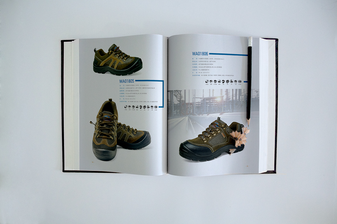 安邦防護鞋產(chǎn)品畫冊（圖ZNTYyODYyNzY=） - 書籍/畫冊 - 站酷設(shè)計師Carlton_Xu原創(chuàng)素材 - 站酷ZCOOL