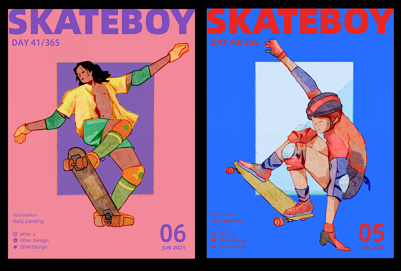 iPad日绘365挑战(5.30-7.1) 66/365Days(图ZMjY0NzA2NjEy) - 艺术插画 - 站酷设计师EtherDesign安佚原创素材 - 站酷ZCOOL