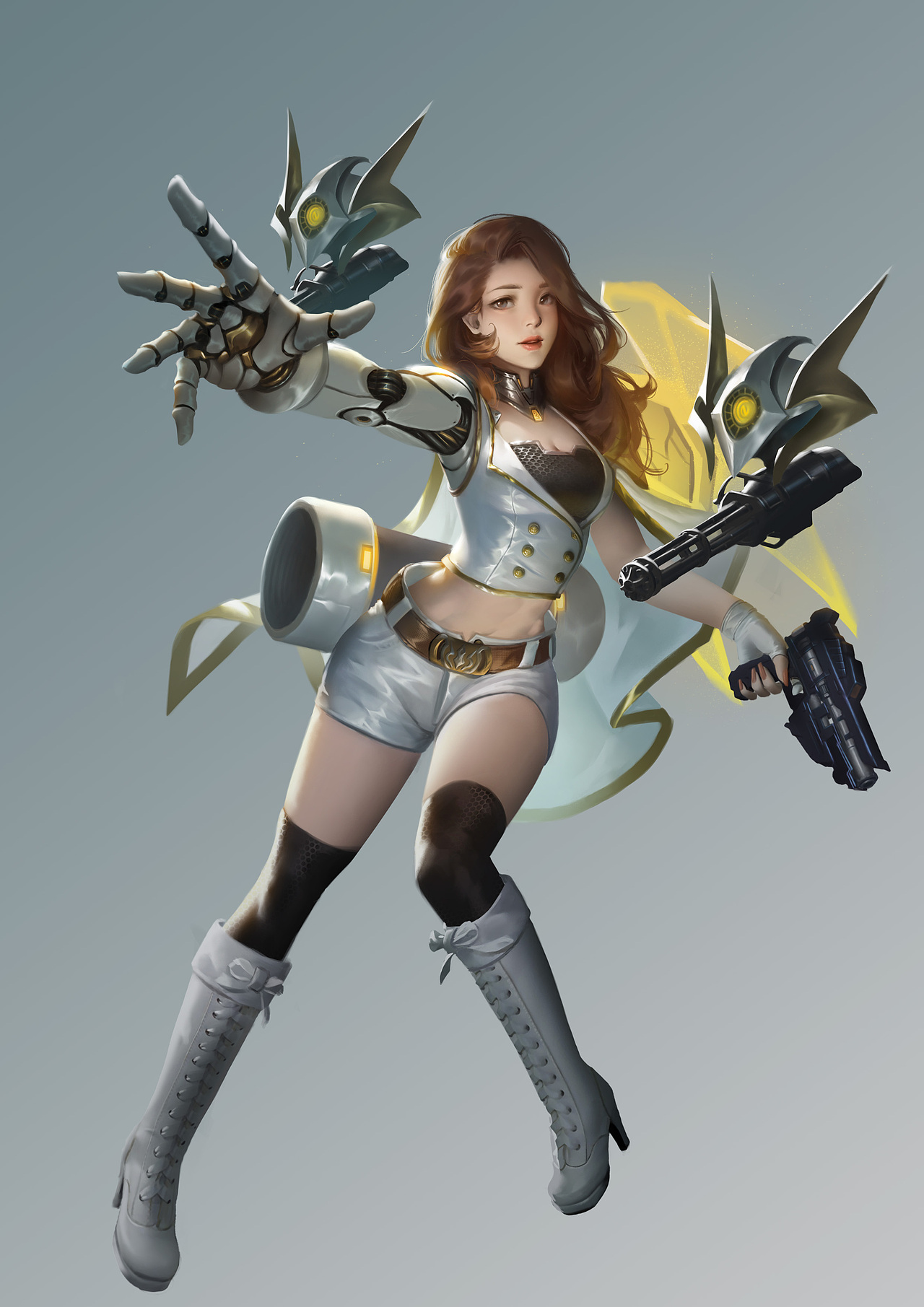 科幻小姐姐 立绘（图ZMjIxMjI0MjQw） - 创作习作 - 站酷设计师虎皮团子原创素材 - 站酷ZCOOL