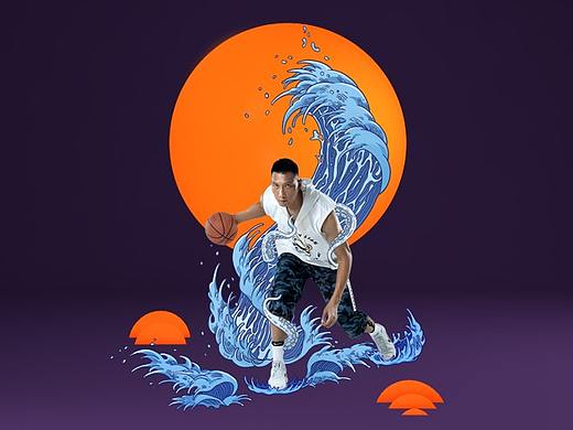 街头篮球《易建联篇》（个人主页-ZNDA1MTA1NjQ=） - 移动端网页 - 站酷设计师大飞小单原创素材 - 站酷ZCOOL