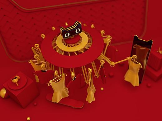 2017天猫双十一媒体中心品牌排行屏设计
