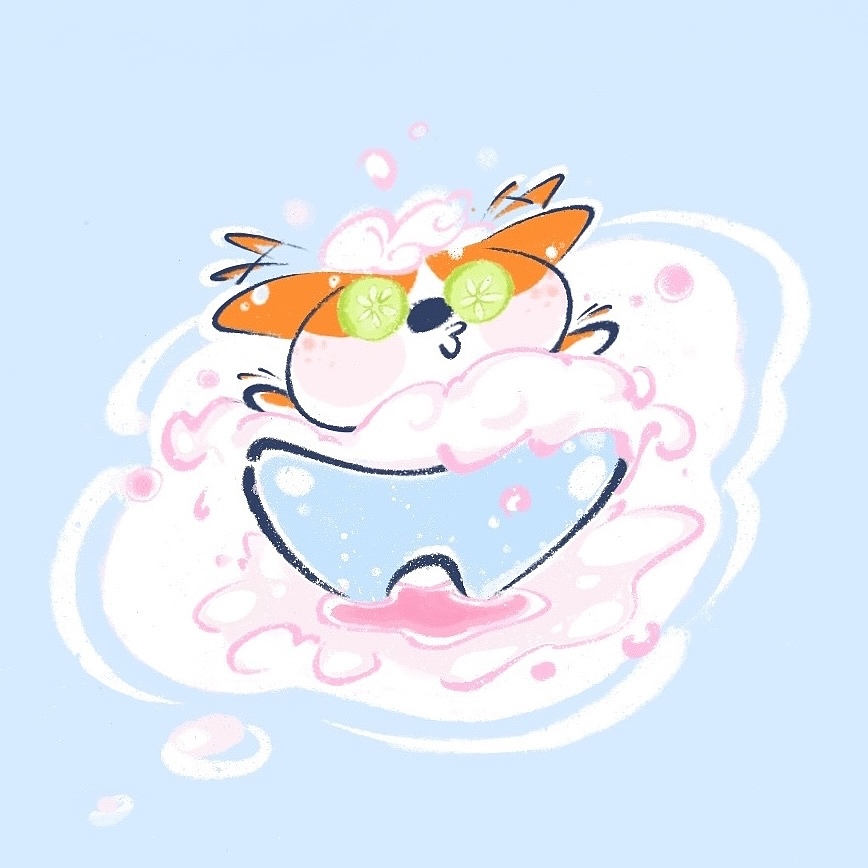 洗澡的北北🚿柯基情侣头像（图ZMjQ1NTQwNzAw） - 商业插画 - 站酷设计师02教主INK原创素材 - 站酷ZCOOL