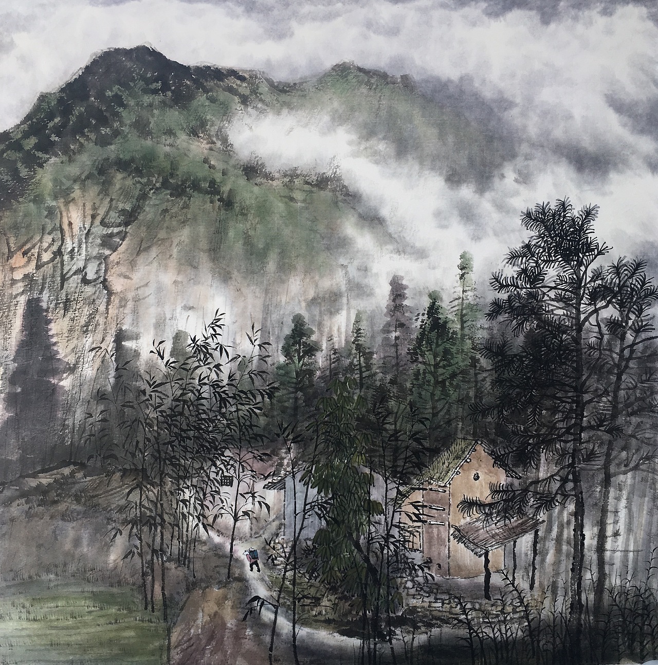 韩书阁当最杰出的山水画画家