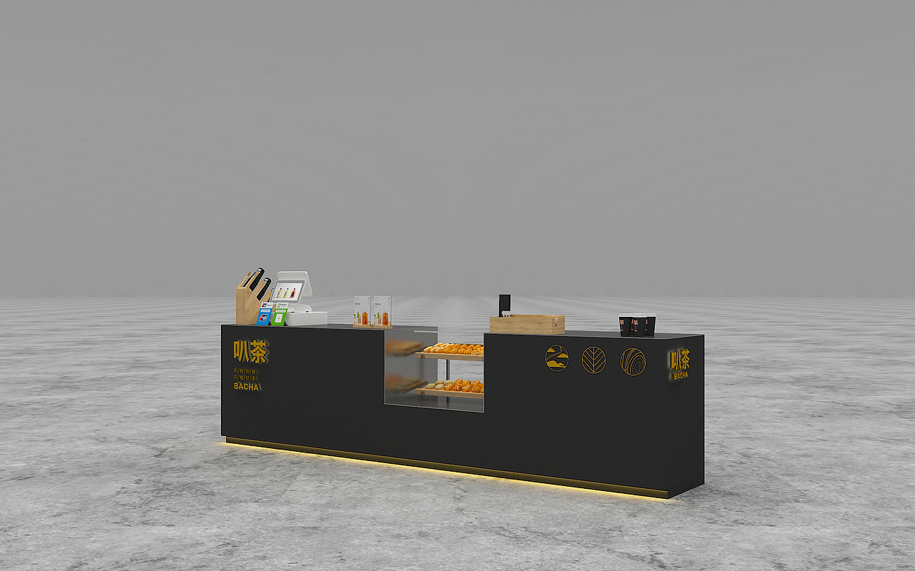 叭茶——茶饮饮品店空间设计展示