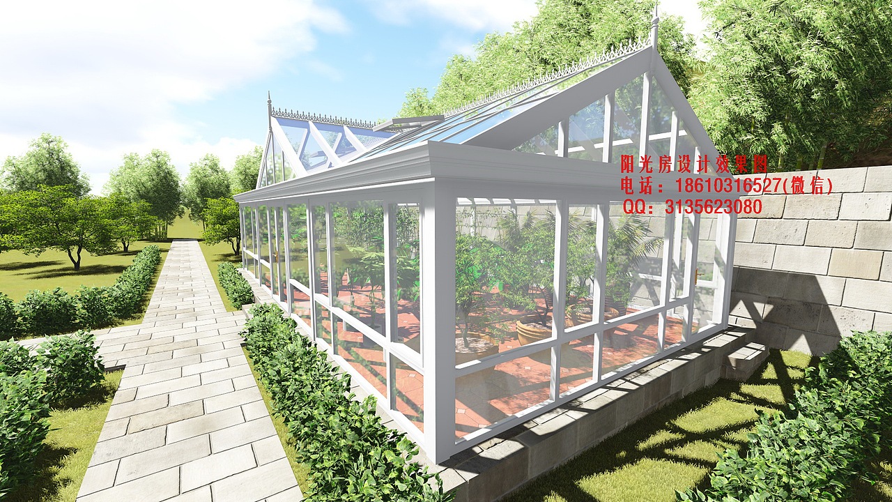 植物园阳光房设计效果图（图ZMzgyMTAxMjQ=） - 建筑设计 - 站酷设计师花园阳光房原创素材 - 站酷ZCOOL