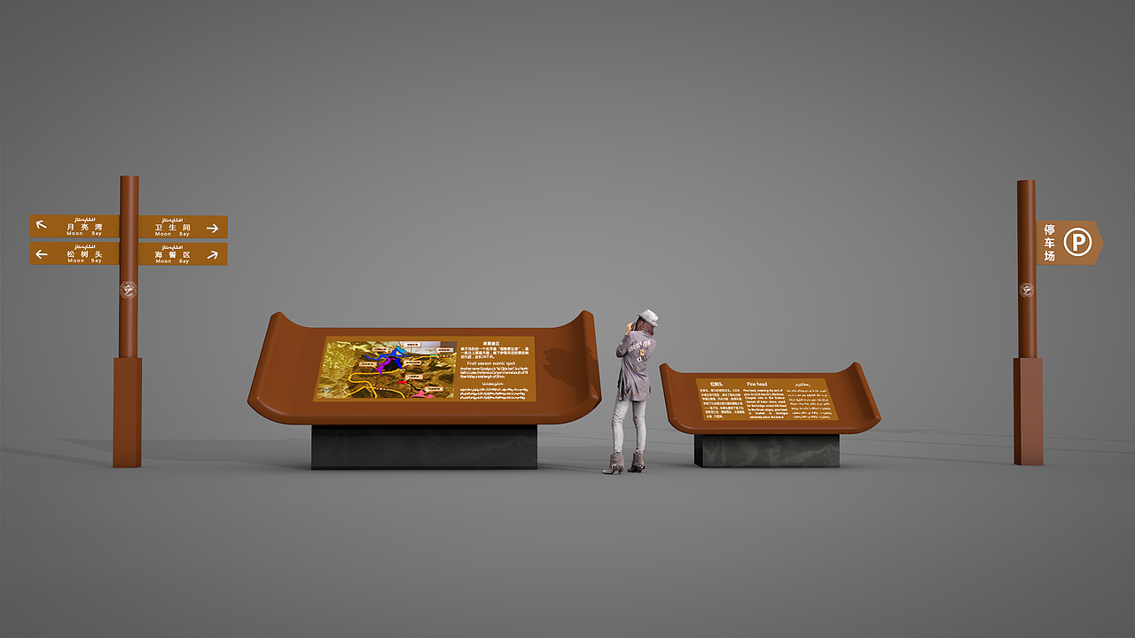 新疆伊犁景区导视牌