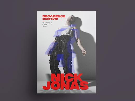 《Nick Jonas》杂志封面海报设计·原创