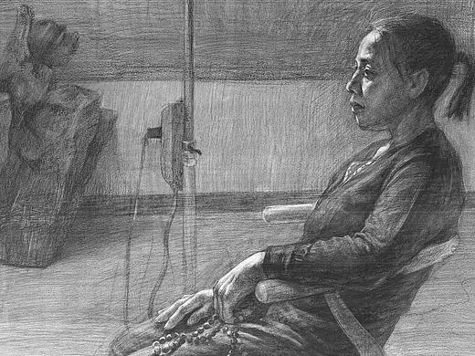 衍升画室素描全身像｜高三学生作品
