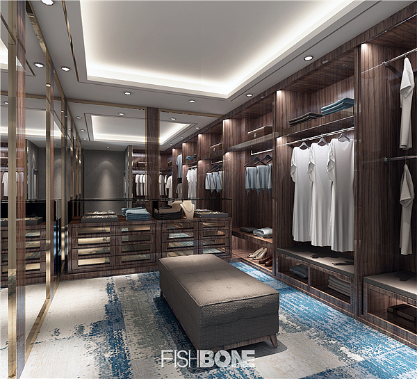 鱼骨设计-后现代风格别墅