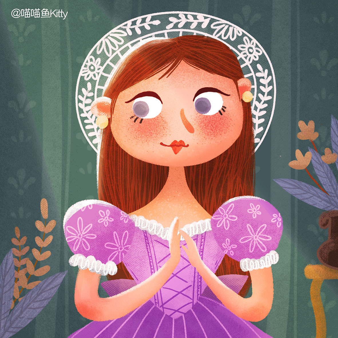 华丽丽的九宫格复古头像（图ZMTI4NzcwMjEy） - 商业插画 - 站酷设计师喵喵鱼KT原创素材 - 站酷ZCOOL