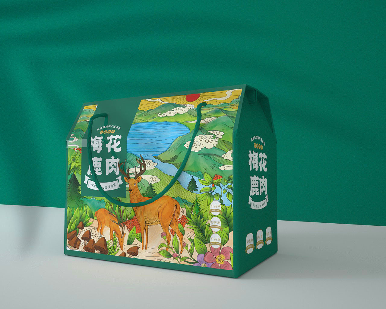 鹿肉包装设计