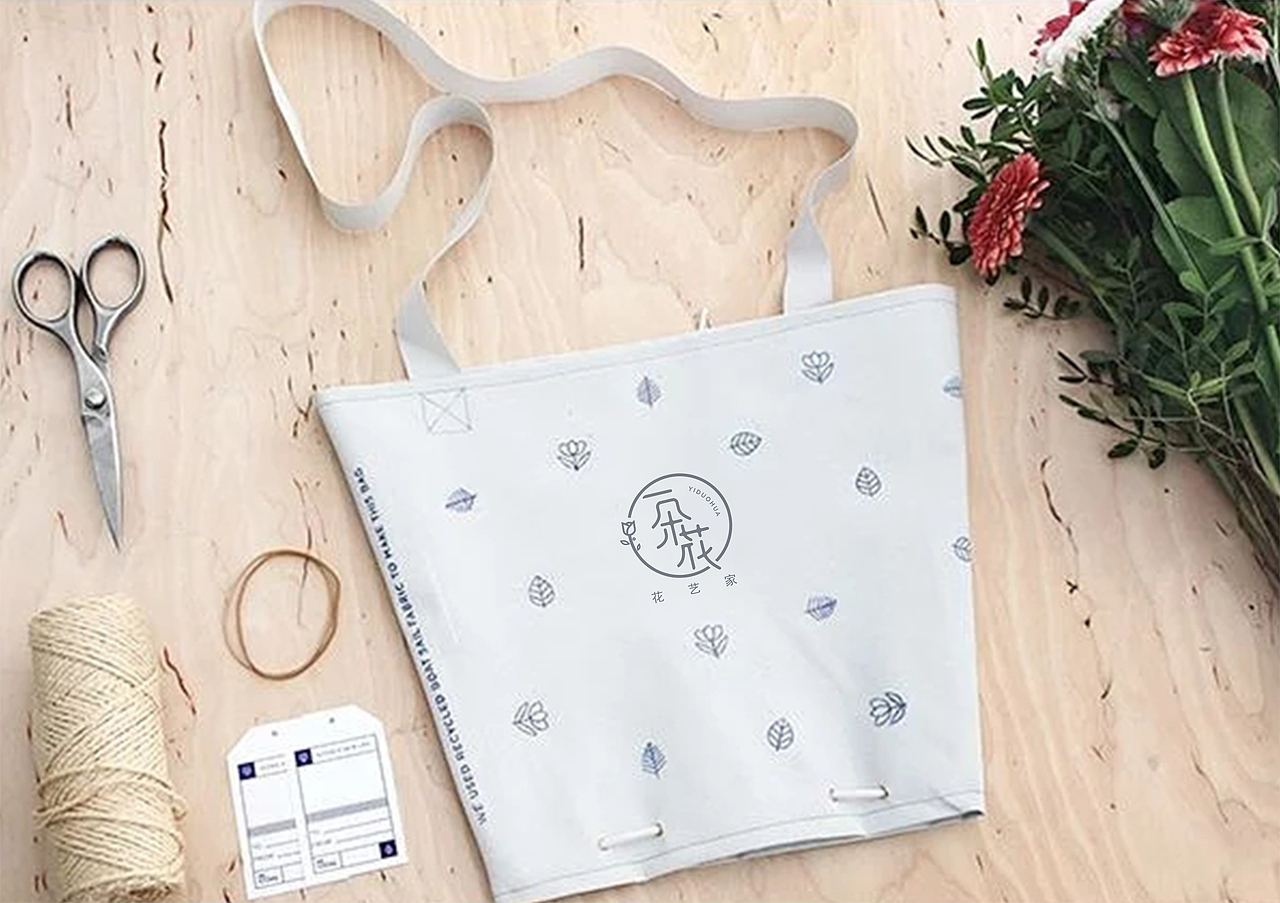 一朵花 花艺、花店LOGO设计