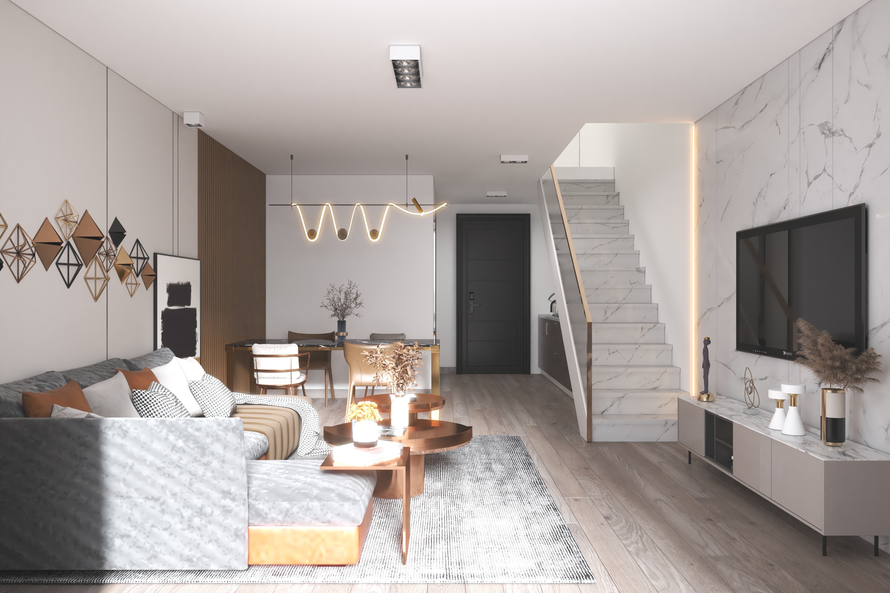 轻奢复式单身公寓