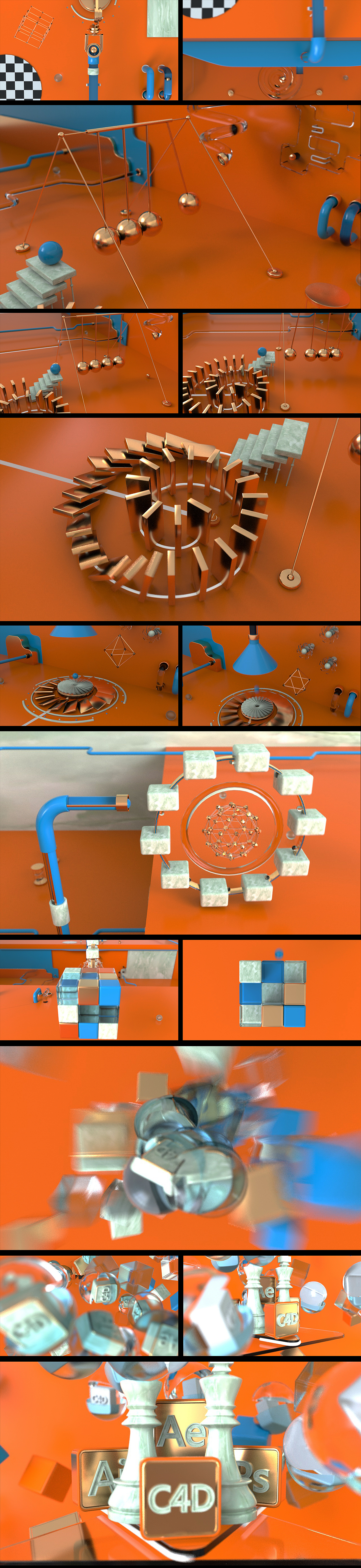 C4D-场景动画-Arnold（图ZOTM5ODQ4NDA=） - 动画/影视 - 站酷设计师拾贰品牌管理原创素材 - 站酷ZCOOL