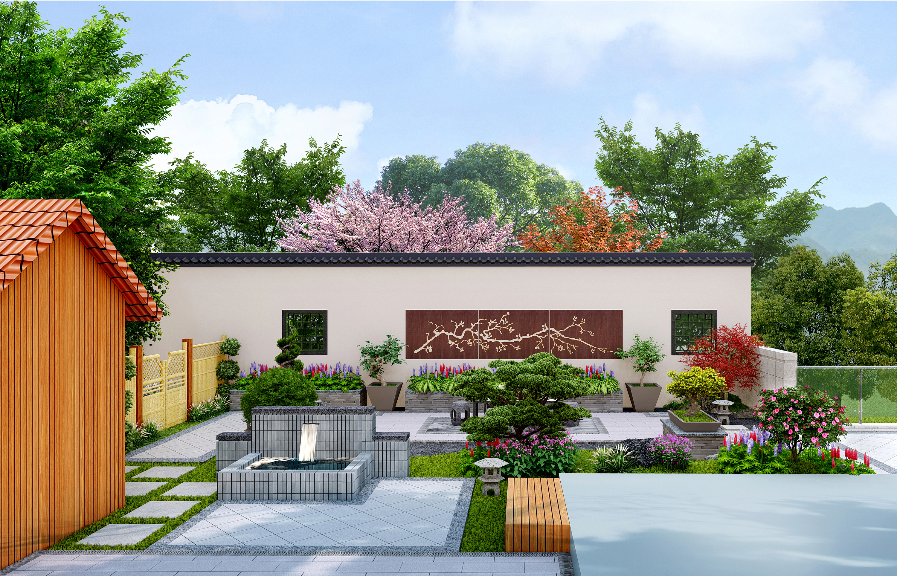贵阳别墅私家花园设计|空间|景观设计|Z33581580 - 原创作品 - 站酷 (ZCOOL)