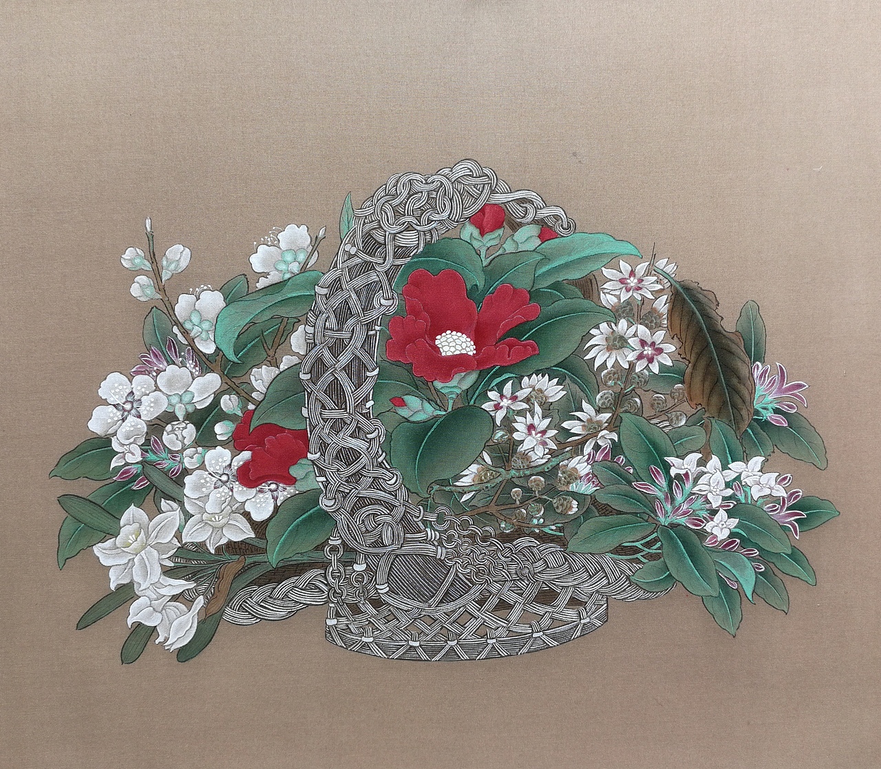 临宋花篮图冬季