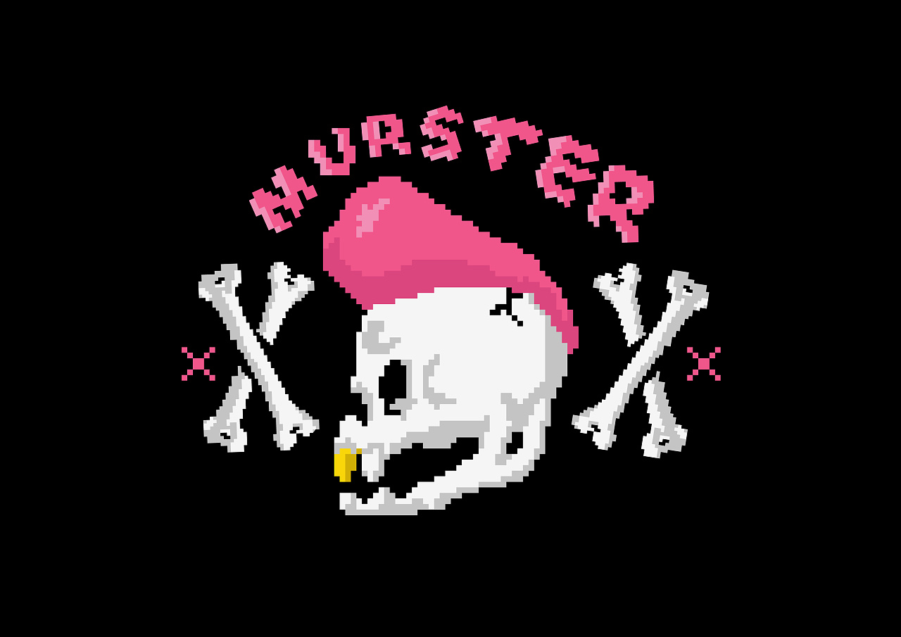 不死鸟像素骷髅