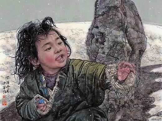 刘少宁国画人物作品