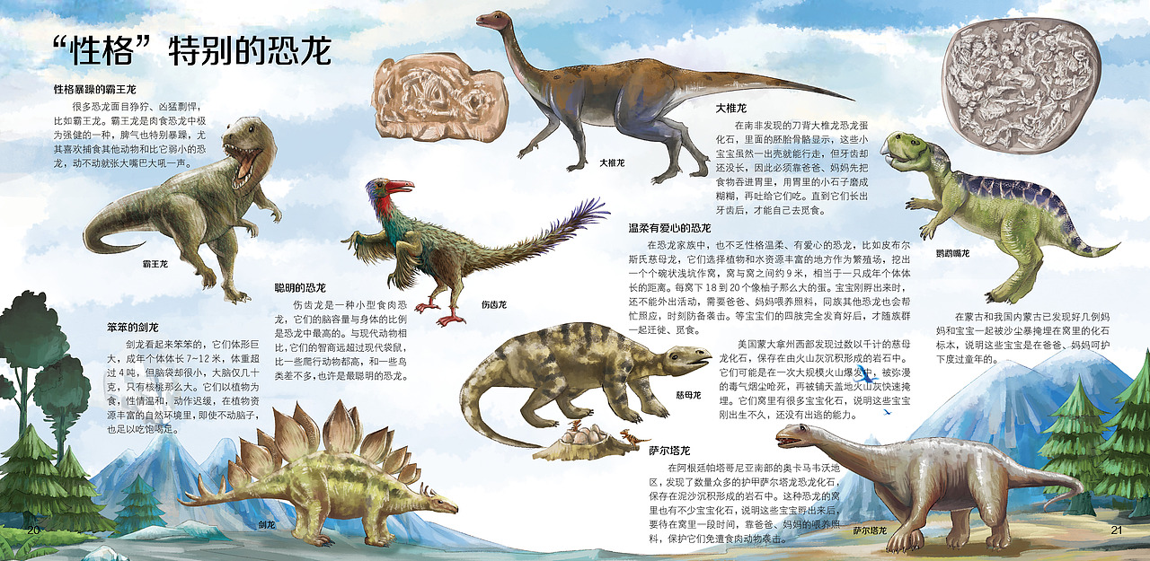 科普类写实绘本恐龙