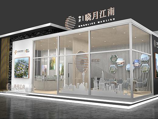 中天晓月江南室外地产展厅效果图设计3D效果图设计