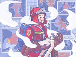 致敬消防战士！致敬最美逆行者！