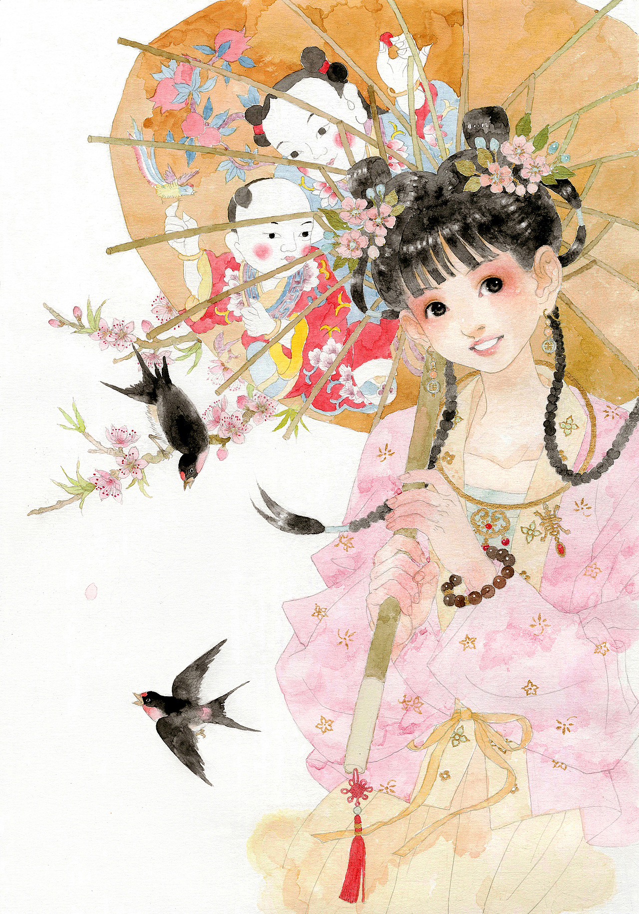 四时花开（图ZMzc3NjU3NzQ0） - 艺术插画 - 站酷设计师白洺宇原创素材 - 站酷ZCOOL