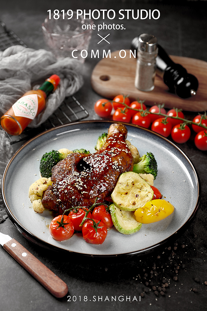 on 沙拉 牛排 简餐 西餐美食拍摄