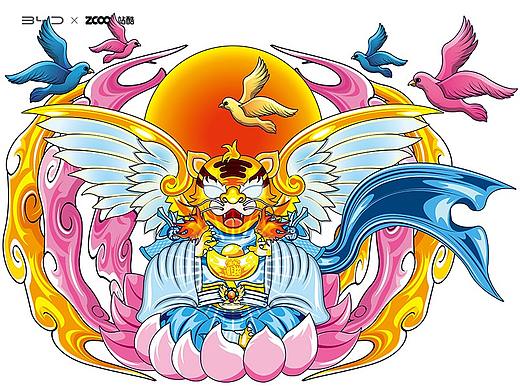 #王者之势 龙腾虎跃# 瑞虎运财（个人主页-ZNTgxNTY0OTI=） - 图案 - 站酷设计师游酷原创素材 - 站酷ZCOOL