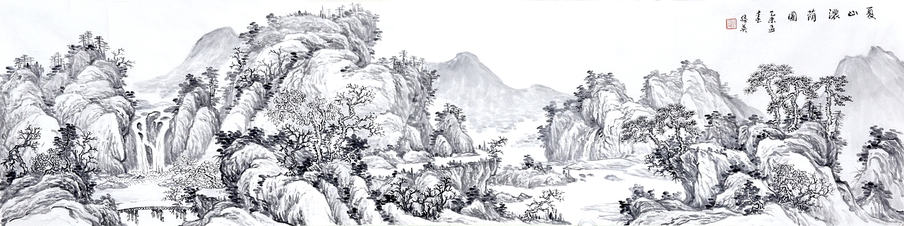 老师张胜英山水画（图ZMTM4MzY1Mjc2） - 绘画 - 站酷设计师阻尼原创素材 - 站酷ZCOOL