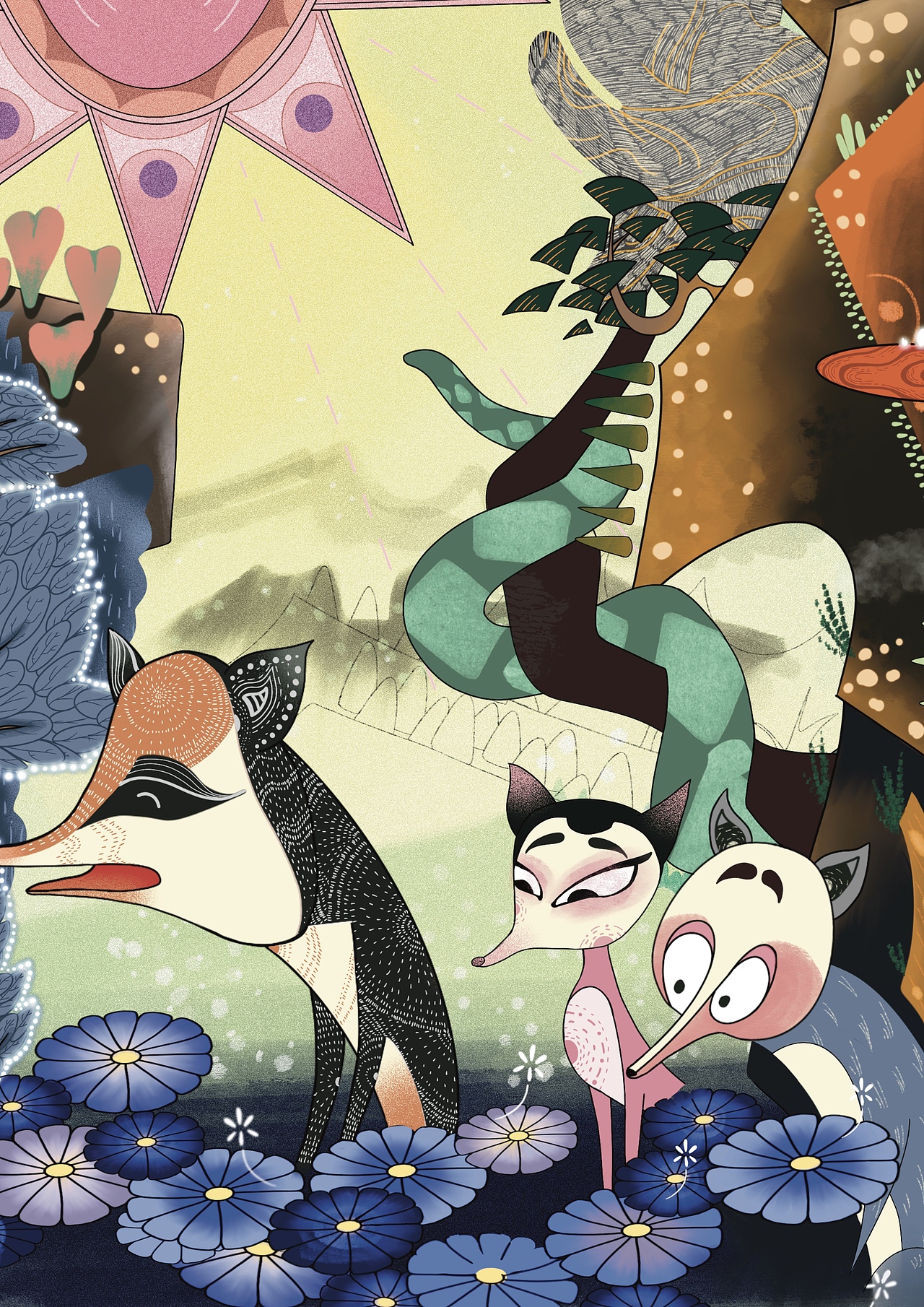 动物博物馆文创系列（2）| 狐狸 插画（图ZMjY2MDM2ODM2） - 品牌 - 站酷设计师插画师_小能原创素材 - 站酷ZCOOL