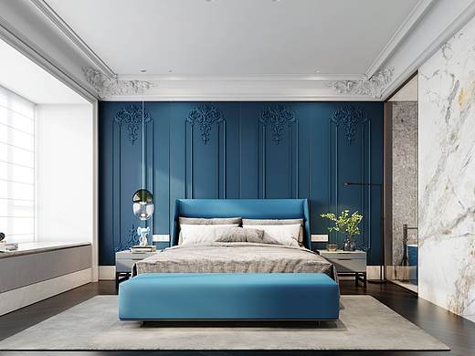 欧式卧室（个人主页-ZNTAyNDc5NTI=） - 家装设计 - 站酷设计师黄红淼原创素材 - 站酷ZCOOL