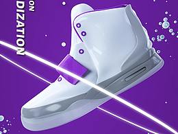 鞋子去氧化動態(tài)海報