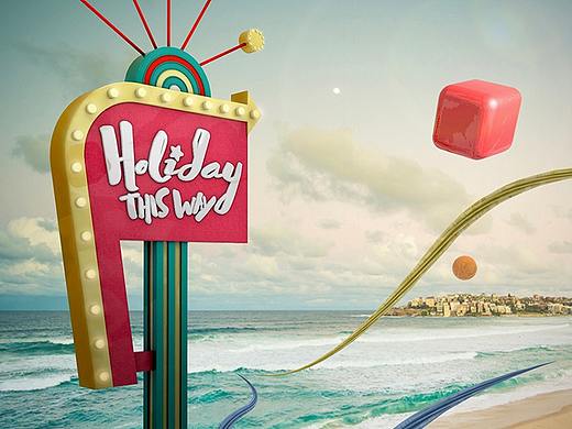 【一周一练】PS+C4D合成