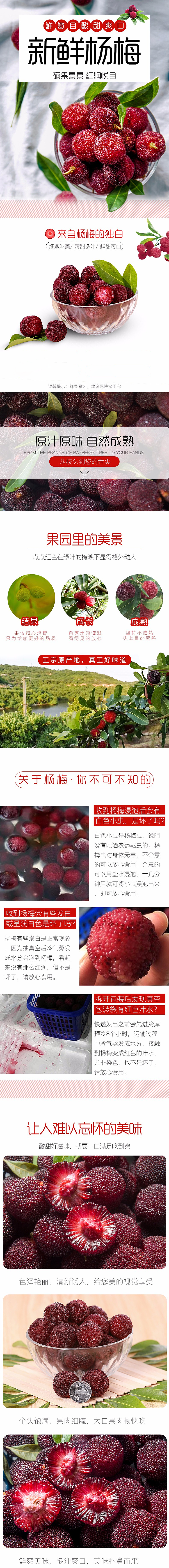 水果生鲜杨梅详情页（图ZMjI5OTgxODg0） - 电商 - 站酷设计师Anny安妮原创素材 - 站酷ZCOOL