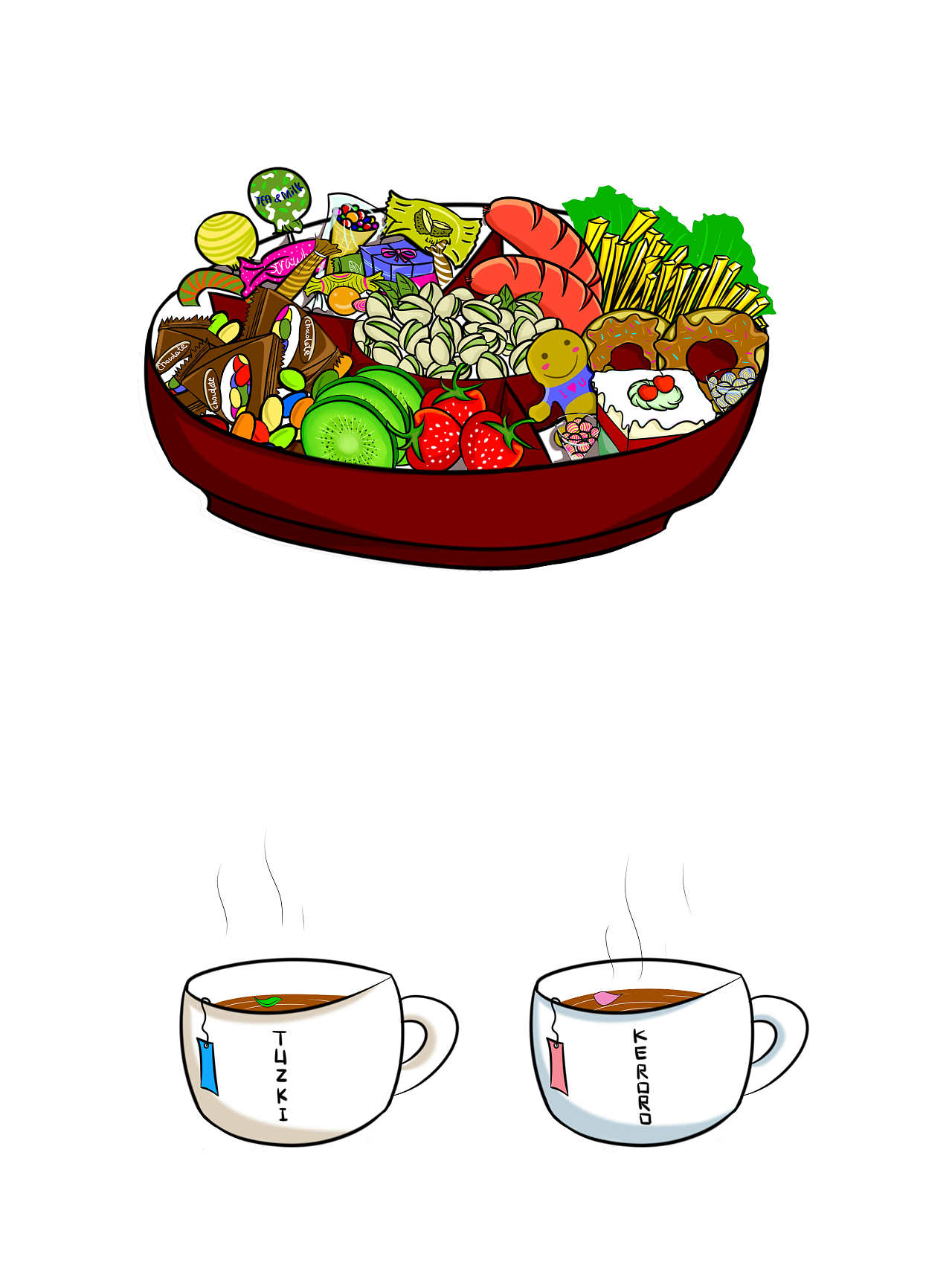 安安静静的与你喝上两杯茶