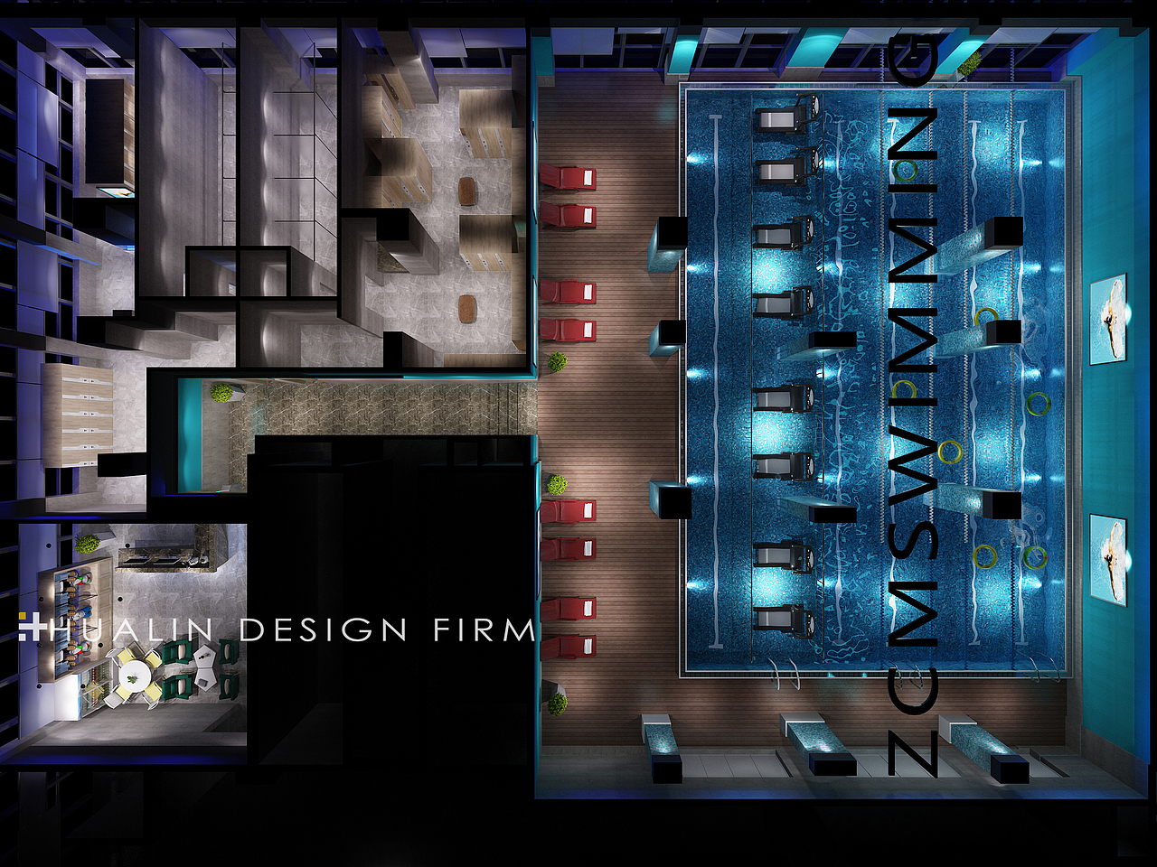 健身俱乐部配套室内游泳馆设计（图ZMTY4OTA2NjI4） - 家装设计 - 站酷设计师术循设计机构原创素材 - 站酷ZCOOL