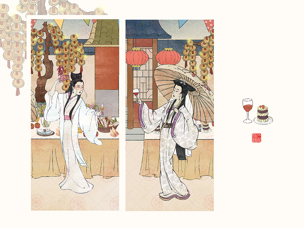 乘风破浪的姐姐们（图ZMjMwMzkxMTIw） - 艺术插画 - 站酷设计师九片雪原创素材 - 站酷ZCOOL