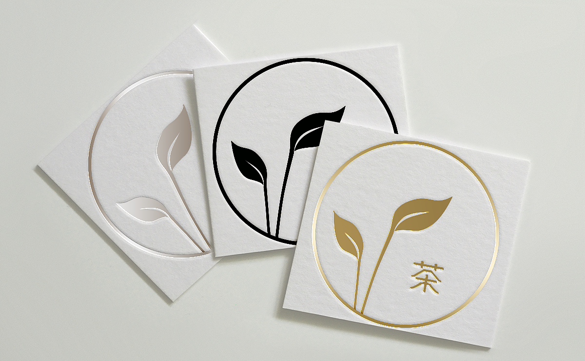 小荷寻茶logo品牌设计