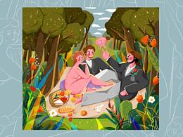 摸鱼《草地上的午餐》