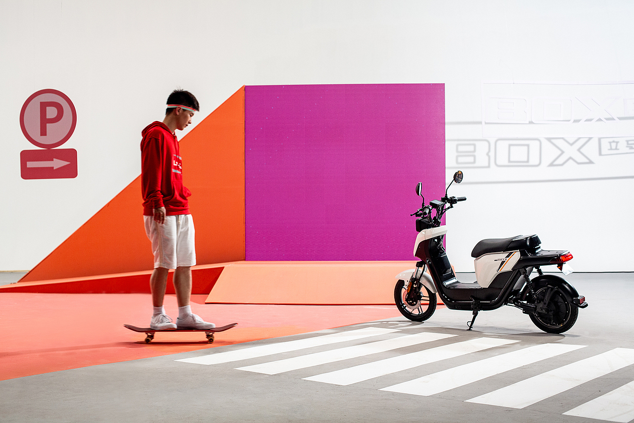 立马电动车BOX 平面拍摄