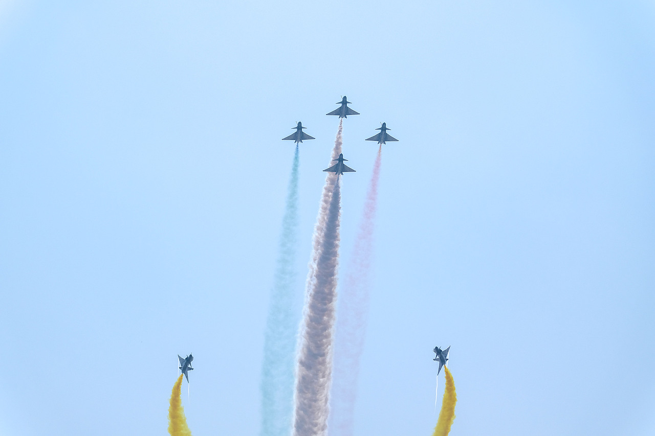 珠海航展打飞机