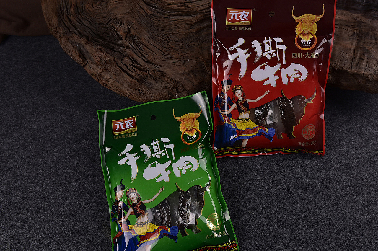 包装设计×手撕牛肉×元农