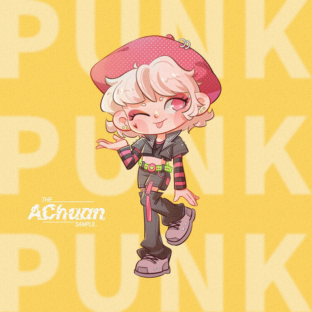 朋克少女（图ZMjczMDM2MTY0） - 创作习作 - 站酷设计师AChuan阿川原创素材 - 站酷ZCOOL