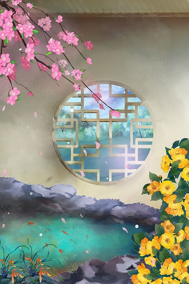古风插画（图ZMTg4MDE1OTAw） - 艺术插画 - 站酷设计师LL彤原创素材 - 站酷ZCOOL